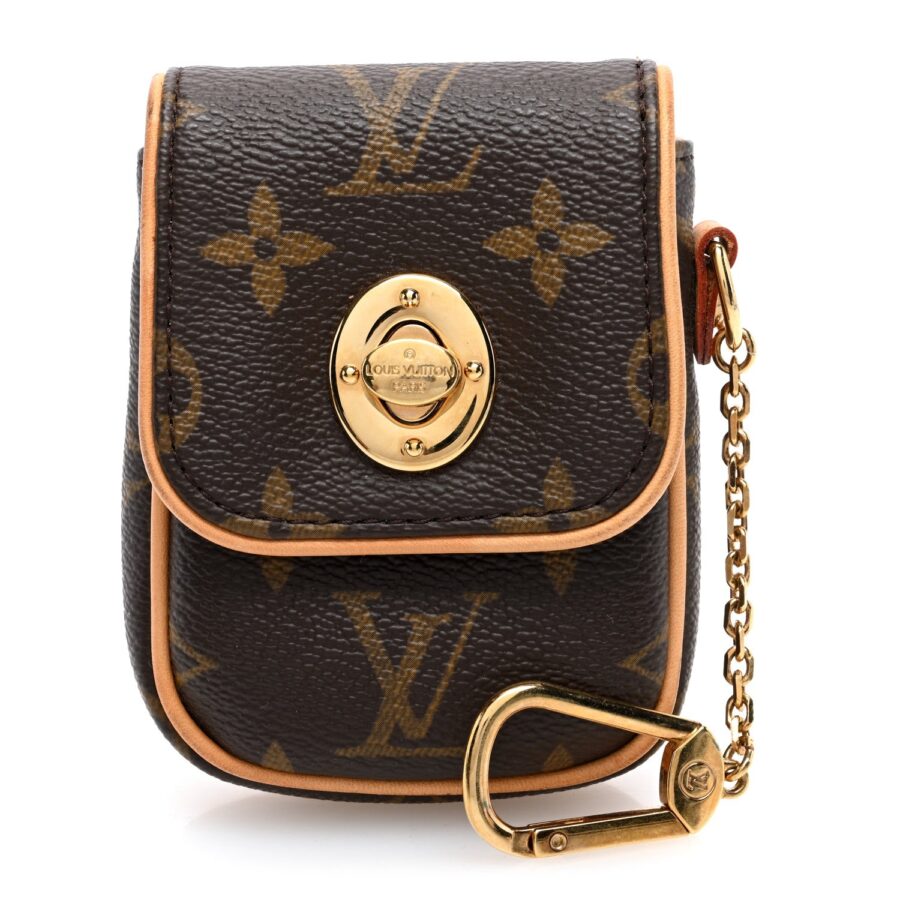 Louis Vuitton Monogram Pochette Turam Pouch Bag Key Holder Small Good