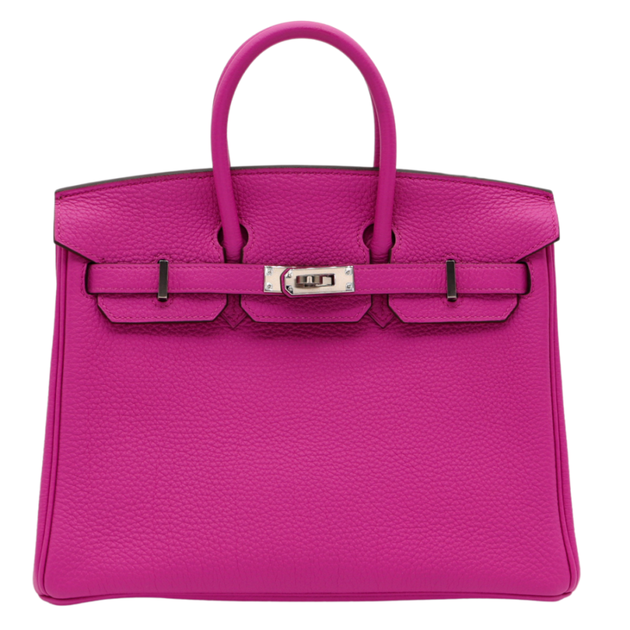 Hermes25cm Birkin Rose Magnolia Togo Leather Palladium Hardware | Studio Nafay