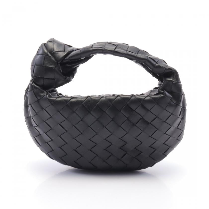 Bottega Veneta Mini Jodie Handbag, Leather, Black | Studio Nafay