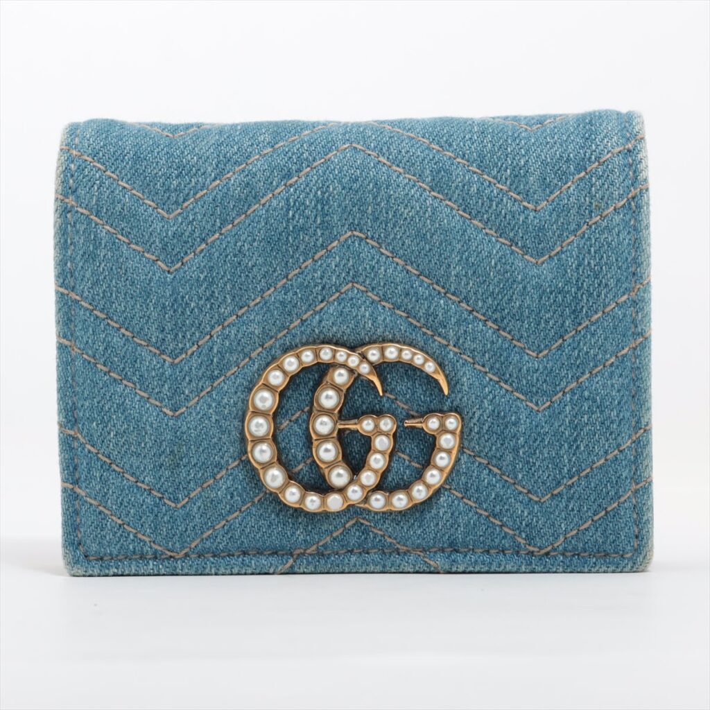 Gucci GG Marmont Denim Bi-fold Wallet - Product Image 2
