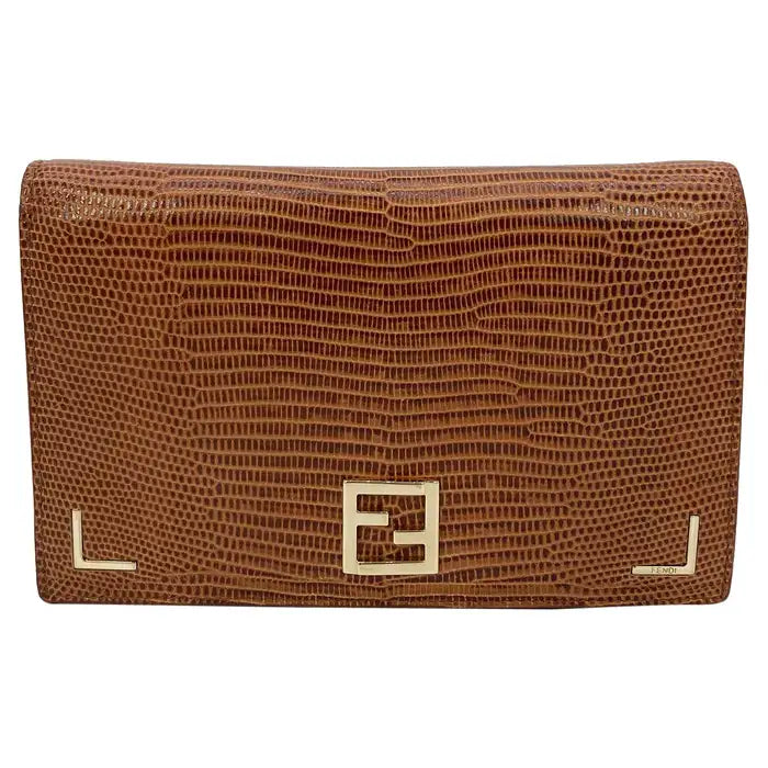 Fendi Tan Lizard Wallet | Studio Nafay