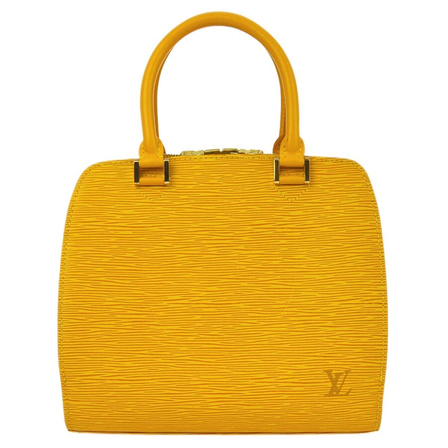 Louis Vuitton Yellow Epi Pont Neuf Handbag