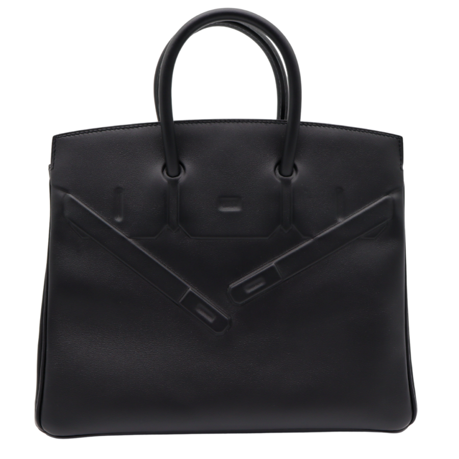 Hermes25cm Birkin Shadow Black Swift Leather | Studio Nafay