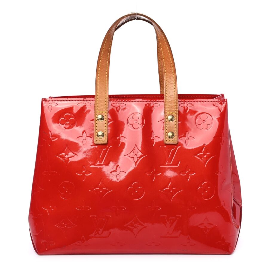 Louis Vuitton Vernis Reade PM Tote Handbag Red