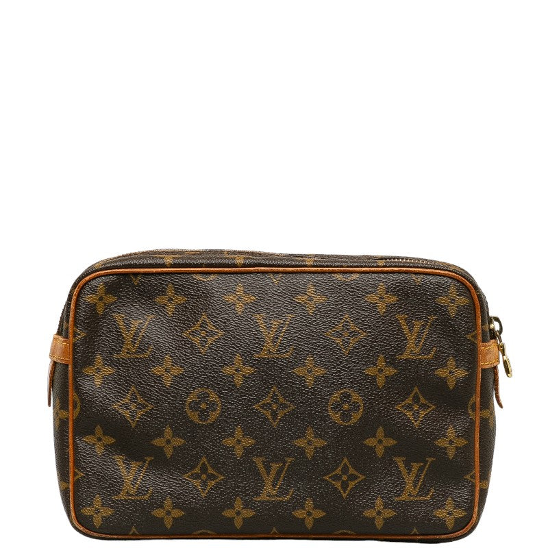 Louis Vuitton Monogram Second Bag Leather Brown
