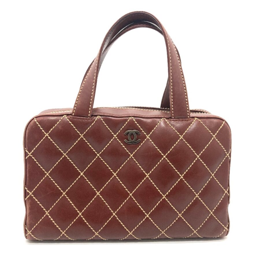 Chanel CC Mark bag Hand Bag Brown SilverHardware | Studio Nafay