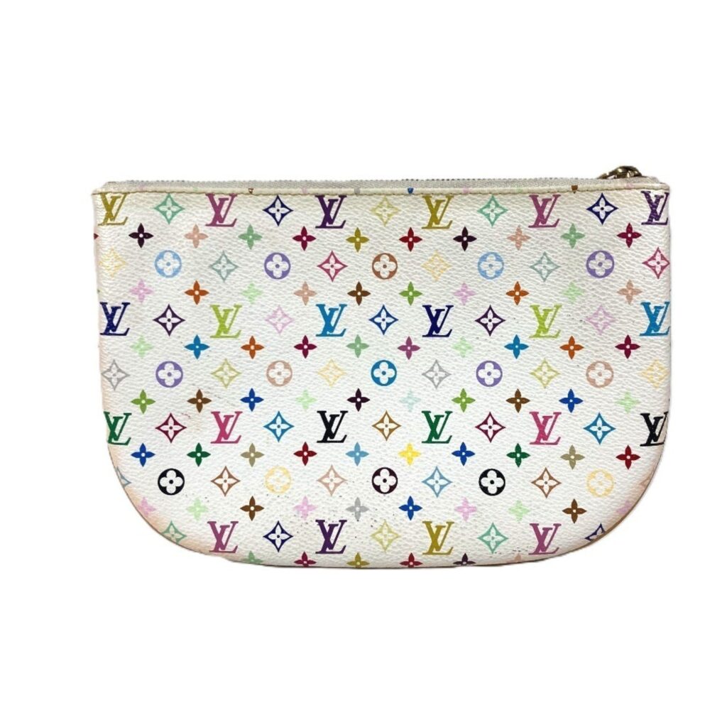 Louis Vuitton Blanc Multi-Color White Monogram Multicolore Clutch Bag Pochette Pouch ( ) - Product Image 2