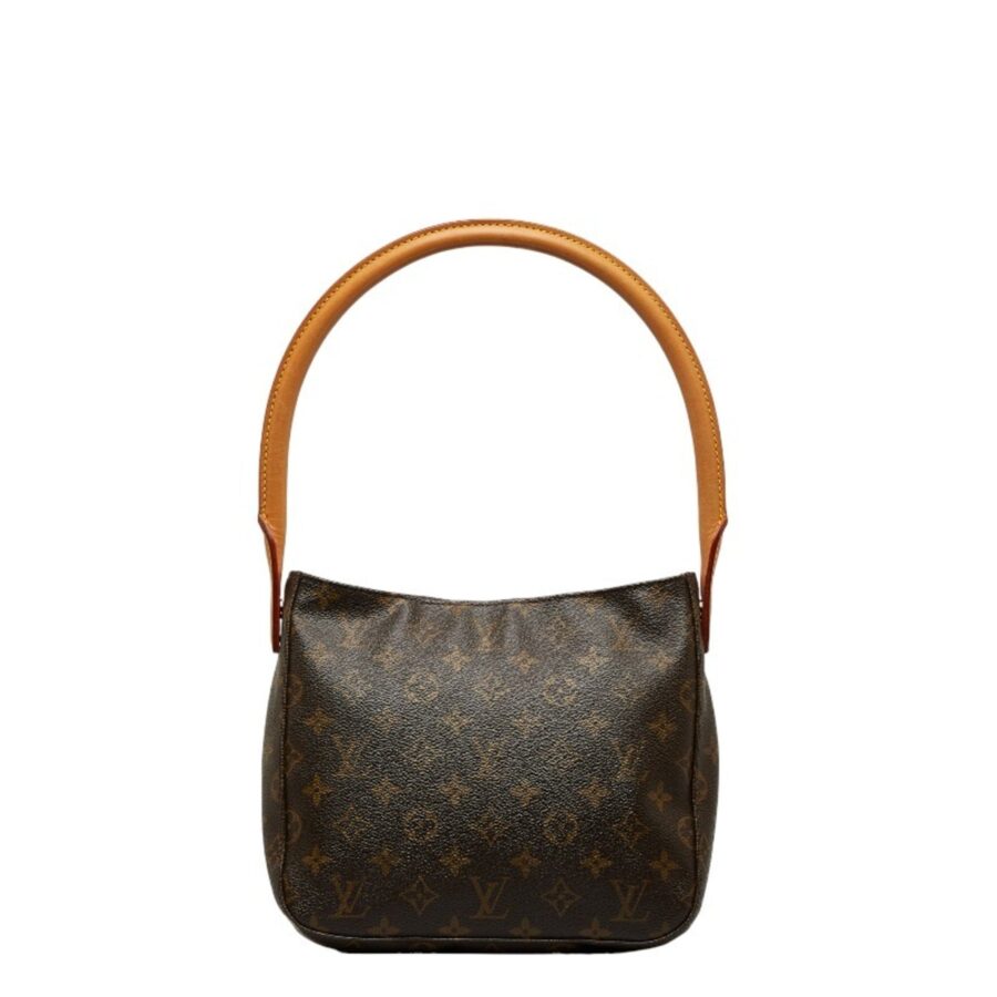 LOUIS VUITTON Monogram Looping MM Shoulder Bag Handbag Brown PVC Leather Ladies | Studio Nafay