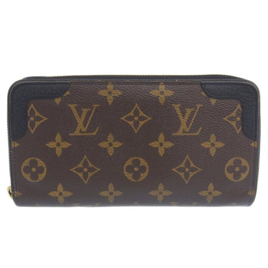 LOUIS VUITTON Monogram Zippy Retiro Round Long Wallet Noir | Studio Nafay