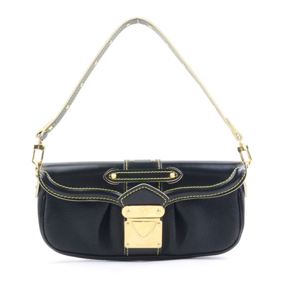 Louis Vuitton Noir Leather Clutch Bag Handbag ( ) | Studio Nafay