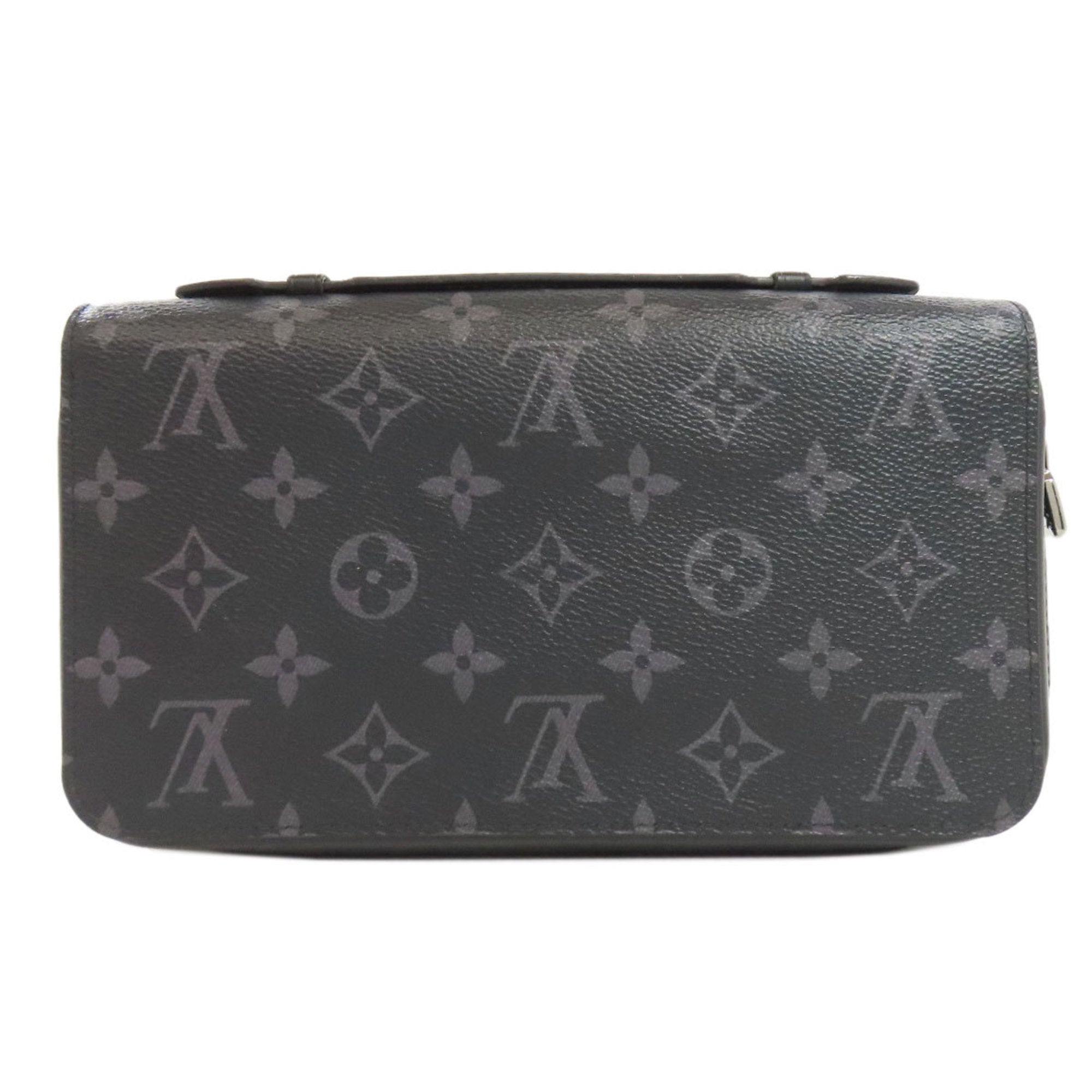Louis Vuitton Black Gray Monogram Eclipse Monogram Eclipse Clutch Bag ( )
