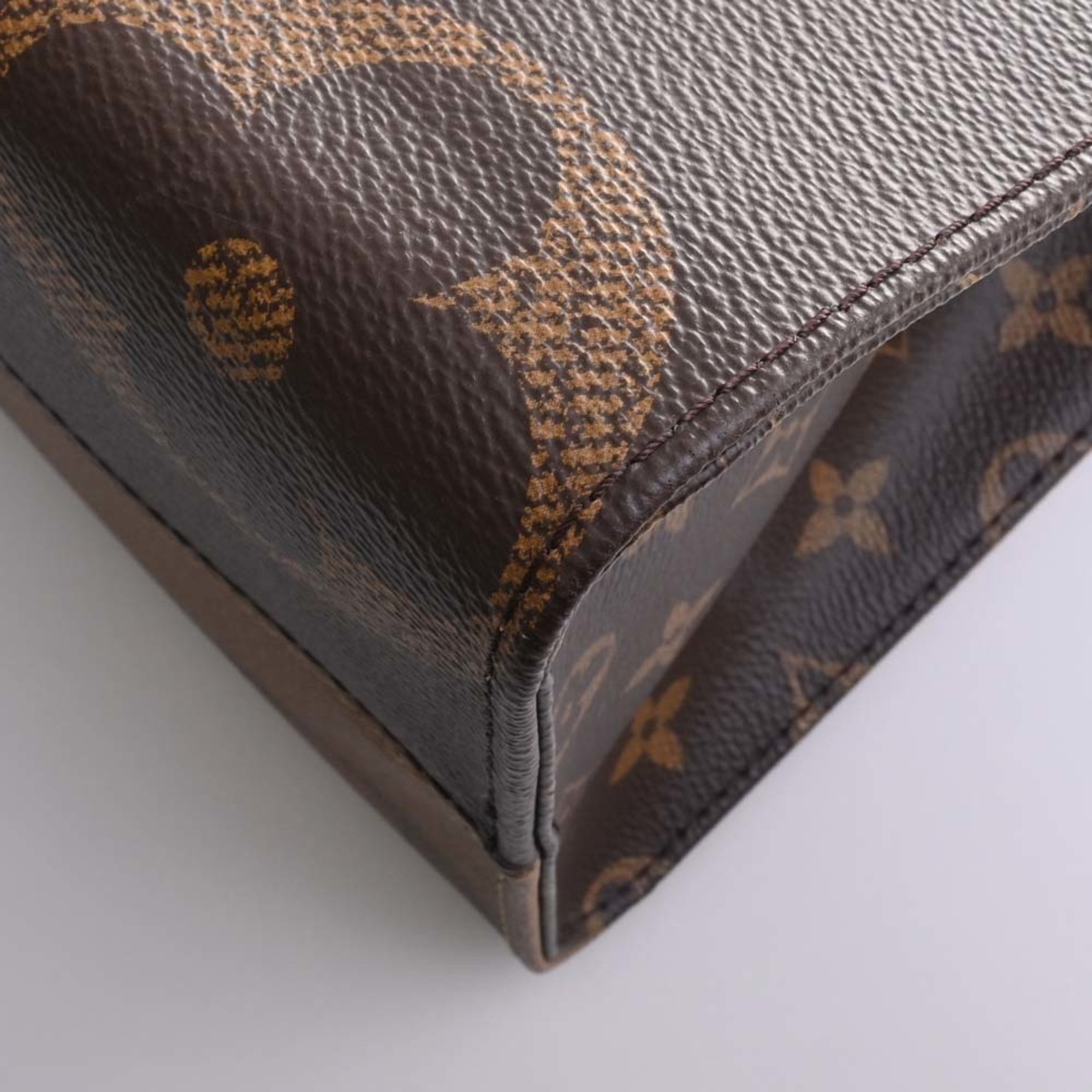 LOUIS VUITTON Monogram Giant Reverse On the Go MM Handbag Brown Women’s