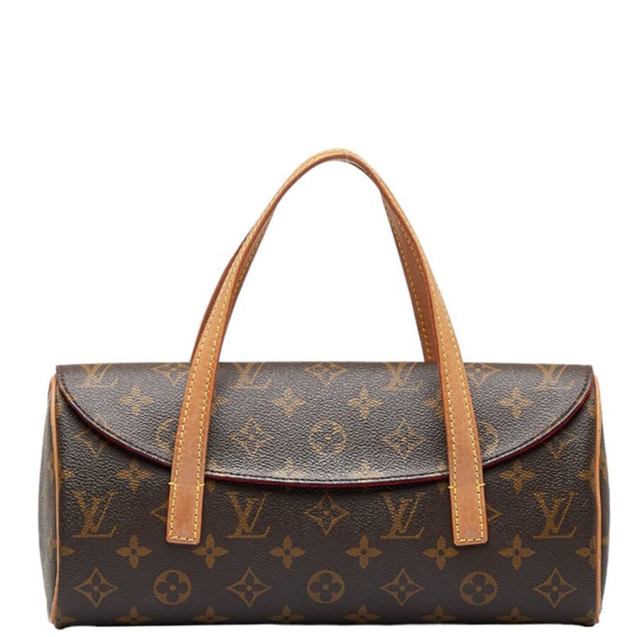 LOUIS VUITTON Monogram Sonatine Handbag Brown PVC Leather Women's | Studio Nafay