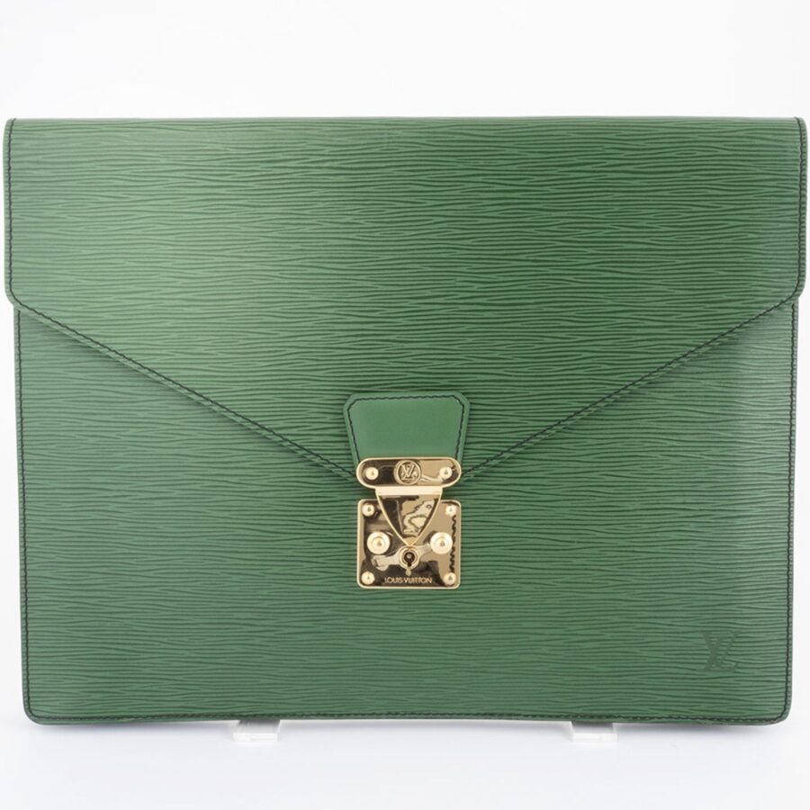 Louis Vuitton Epi Green Clutch Bags | Studio Nafay