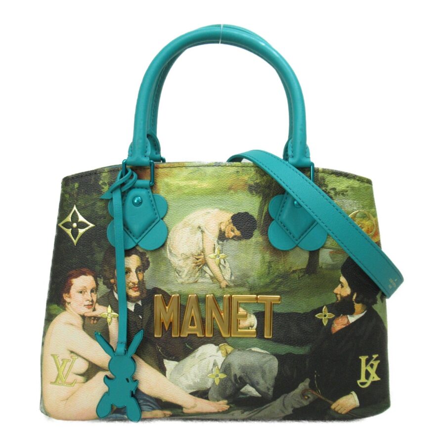 LOUIS VUITTON Manet Montaigne MM Green Masters collection PVC coated canvas | Studio Nafay