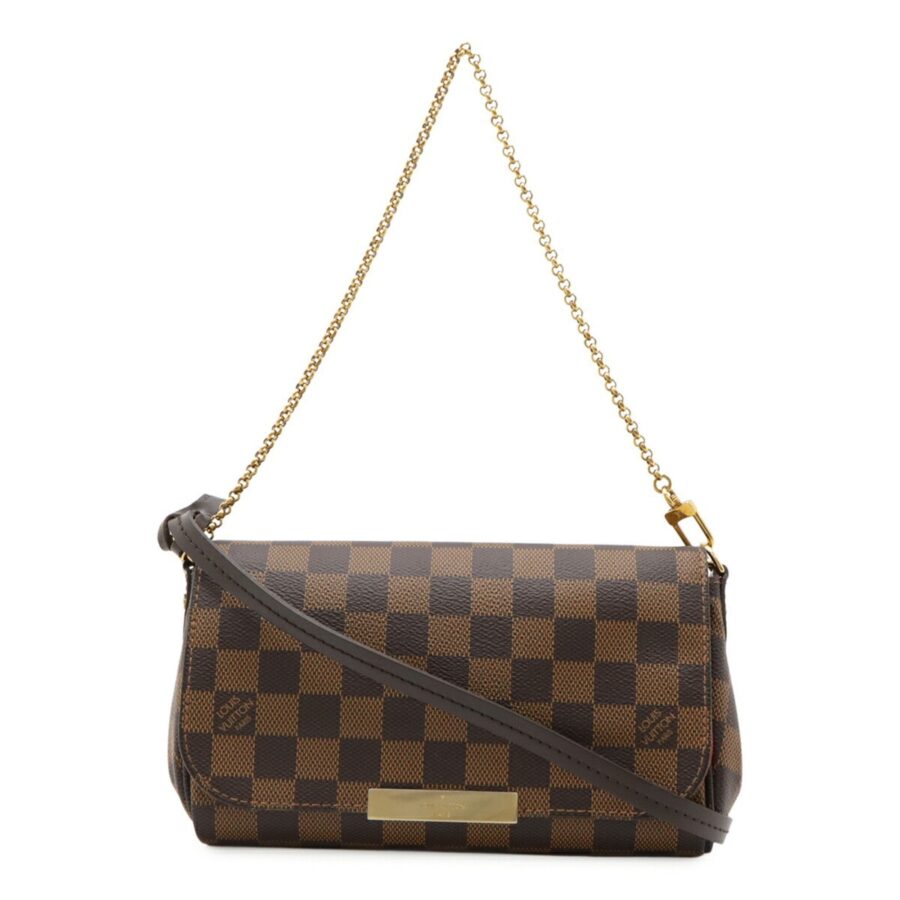 Louis Vuitton Brown Damier Canvas Pvc Clutch Bag Pouch Shoulder Bag ( ) | Studio Nafay