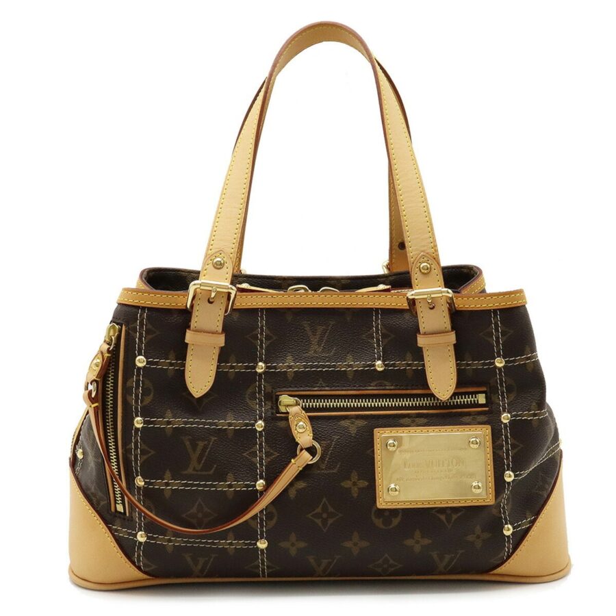 LOUIS VUITTON Monogram Rivet Tote Bag Shoulder Stitch | Studio Nafay