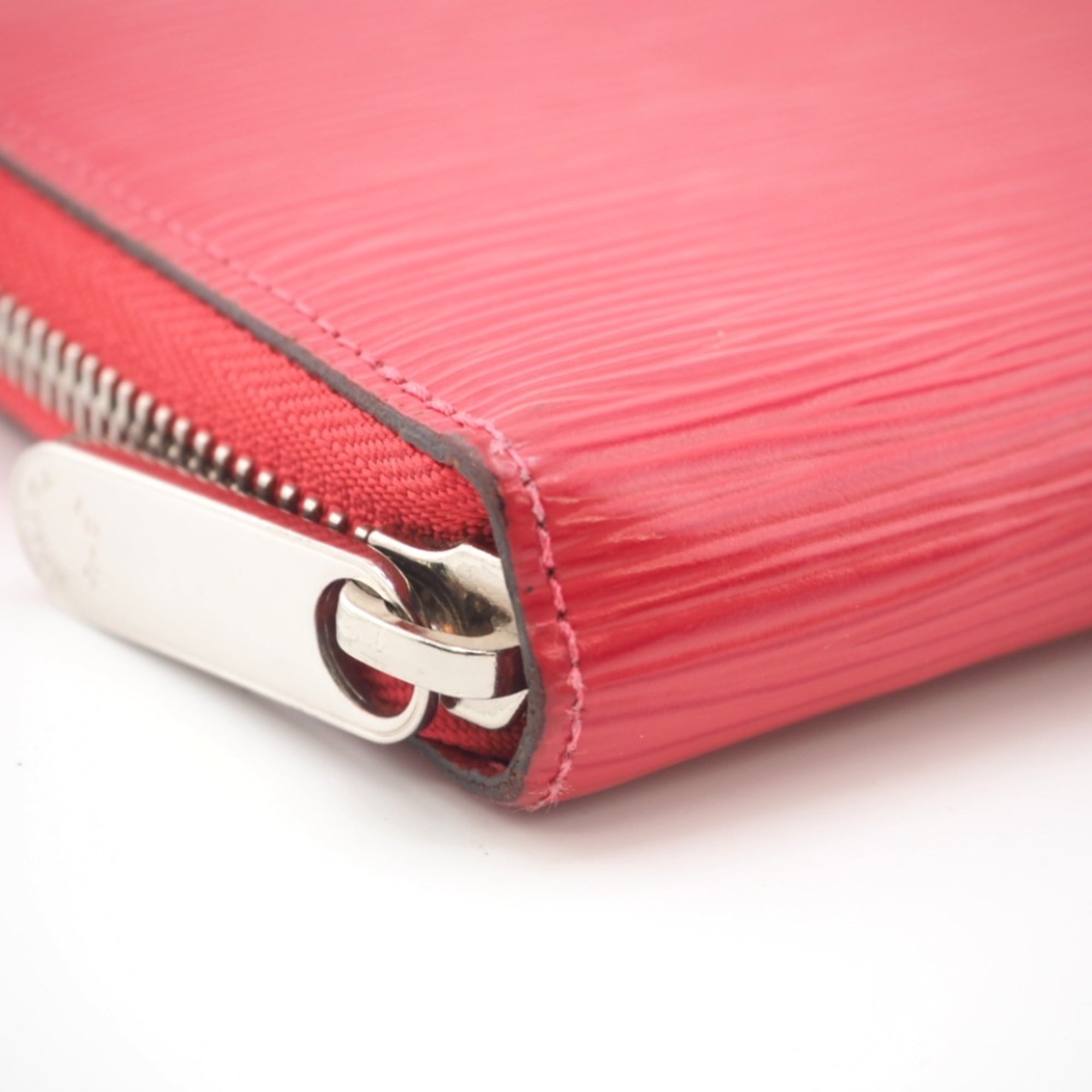 LOUIS VUITTON Zippy Wallet Round Zipper Epi Long Pink Ladies