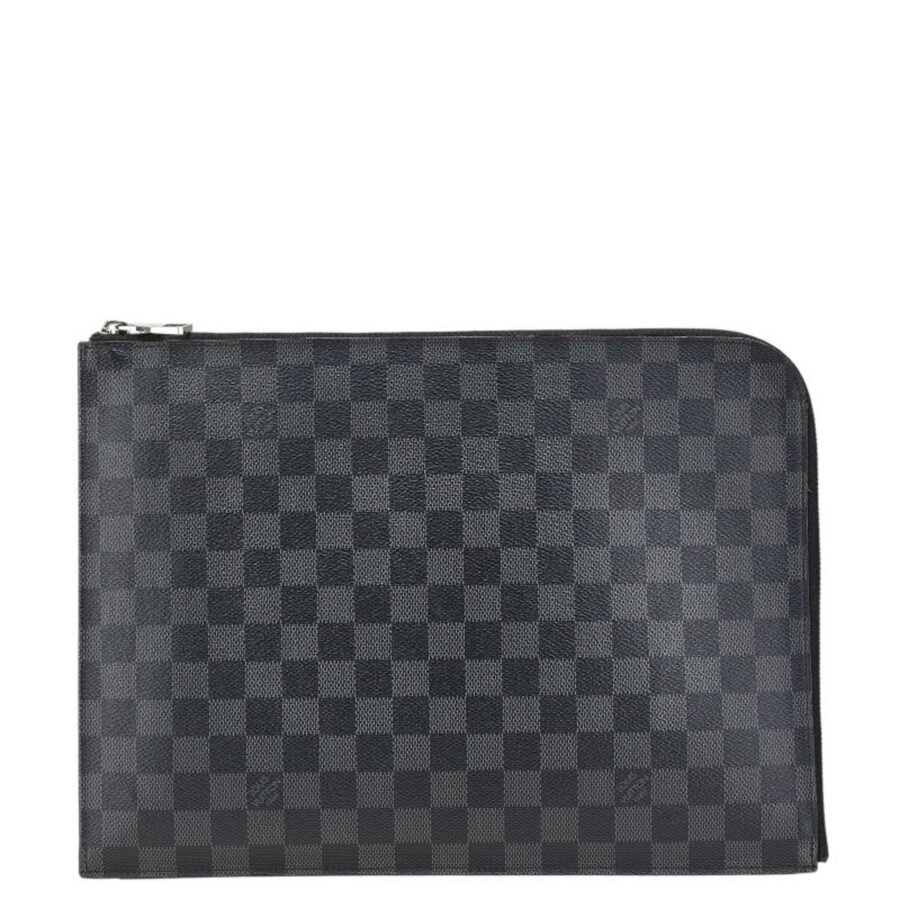 Louis Vuitton Black Pvc Leather Clutch Bag Pochette ( ) | Studio Nafay