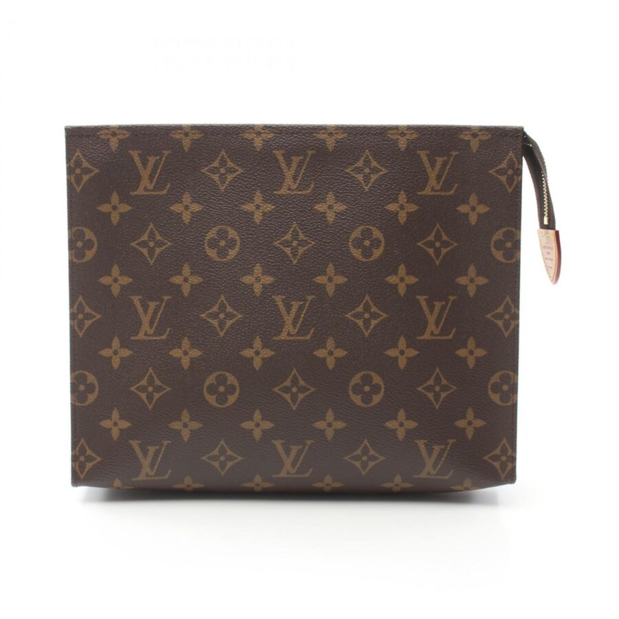 Louis Vuitton Coated Canvas Brown Clutch Bags | Studio Nafay