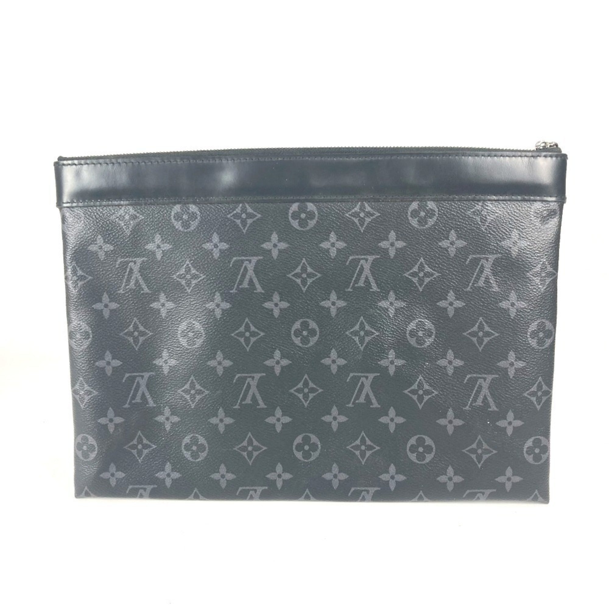 Louis Vuitton Black Monogram Eclipse Monogram Eclipse Clutch Bag Pochette Pouch ( )
