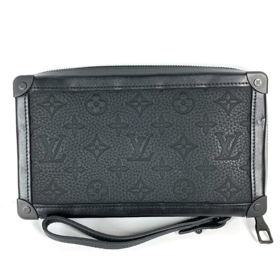 Louis Vuitton Black Monogram Noir Monogram Clutch Bag Pouch ( ) | Studio Nafay