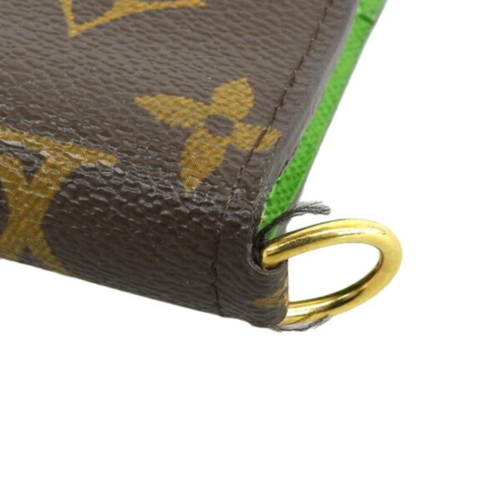 LOUIS VUITTON Monogram Portefeuille Insolite Round Bifold Long Wallet Brown Green Women's - Product Image 2