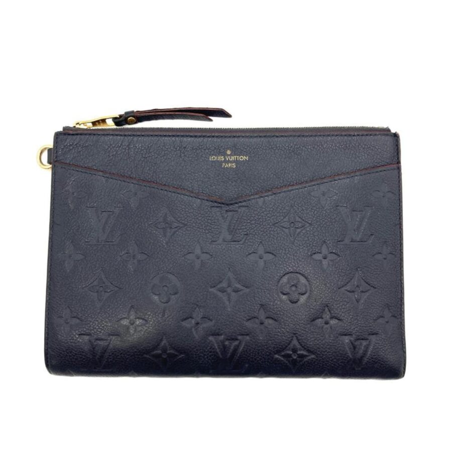 Louis Vuitton Marine Rouge Navy Monogram Empreinte Clutch Bag Pochette ( ) | Studio Nafay
