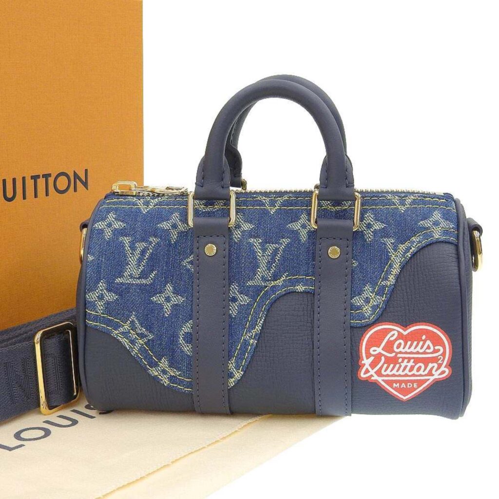 Louis Vuitton Monogram Denim Keepall XS 2WAY Bag Prespring NIGO | Studio Nafay