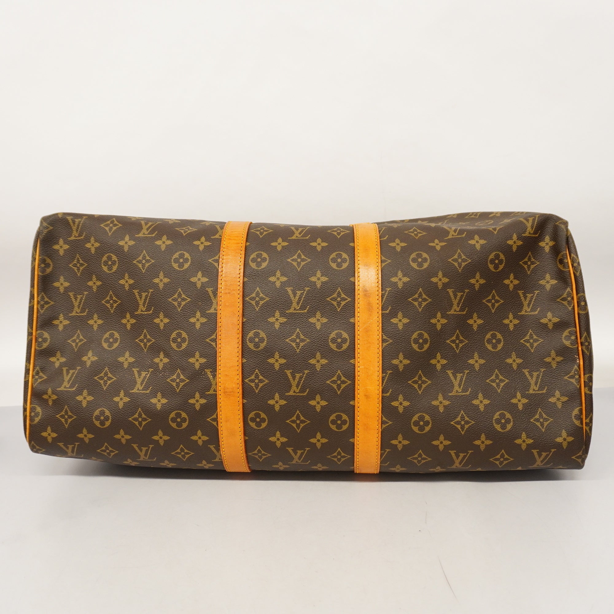 LOUIS VUITTON Monogram Keepol 55 Men,Women,Unisex Boston Bag