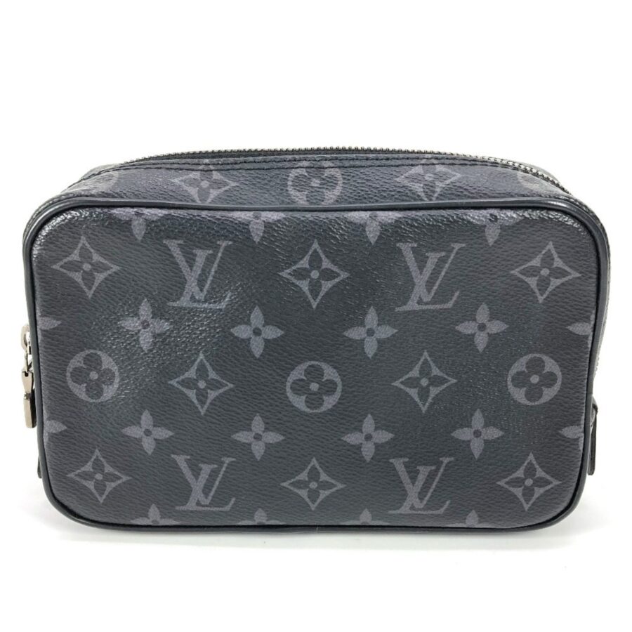 Louis Vuitton Black Monogram Eclipse Canvas Clutch Bag Pouch ( ) | Studio Nafay