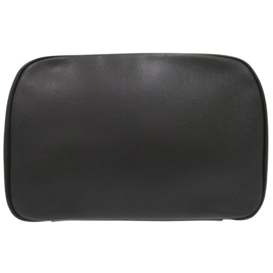 Louis Vuitton Black Taiga Leather Clutch Bag Pouch ( ) | Studio Nafay