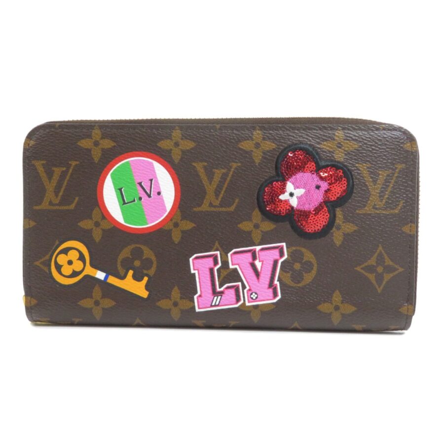 Louis Vuitton Zippy Wallet Patches Stories Bi-Fold Long Monogram Canvas Ladies | Studio Nafay