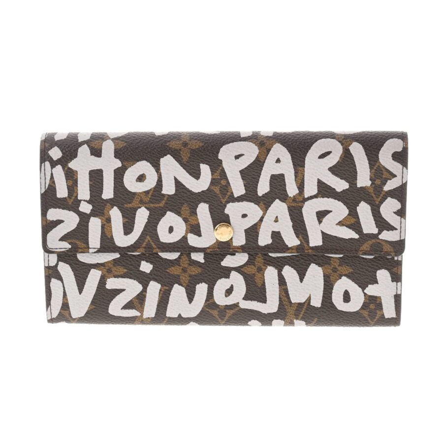 LOUIS VUITTON Monogram Portomone Credit Brown Unisex Canvas Long Wallet | Studio Nafay