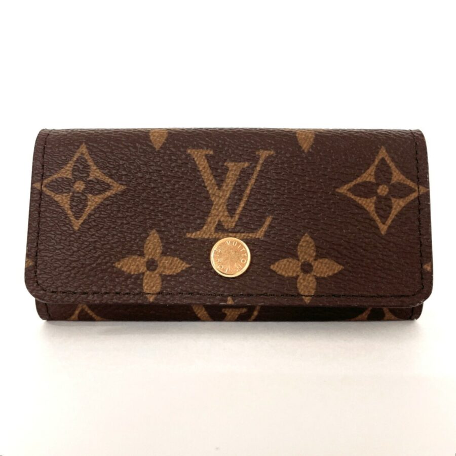 LOUIS VUITTON Multicle 4 Key Case Monogram Canvas Unisex Brown | Studio Nafay