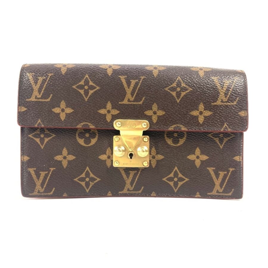 Louis Vuitton Brown Monogram Monogram Clutch Bag Pouch ( ) | Studio Nafay