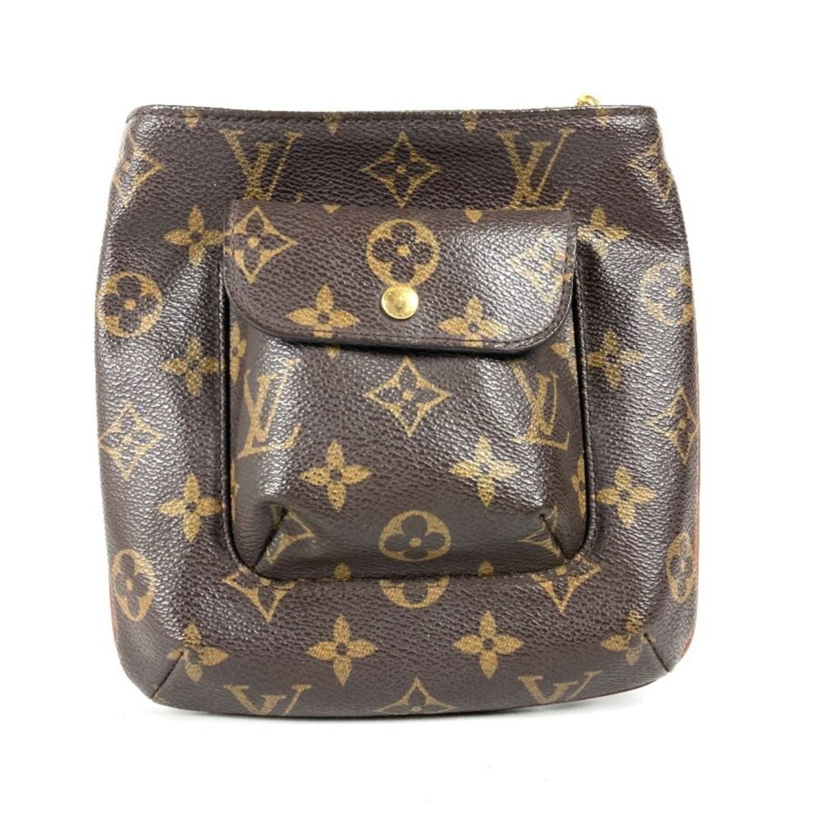 Louis Vuitton Brown Monogram Canvas Clutch Bag Pouch ( ) | Studio Nafay