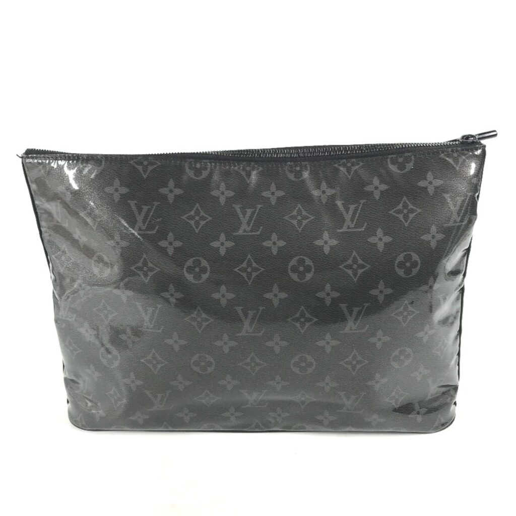 Louis Vuitton Black Vinyl Leather Clutch Bag Pochette Pouch ( ) - Product Image 2