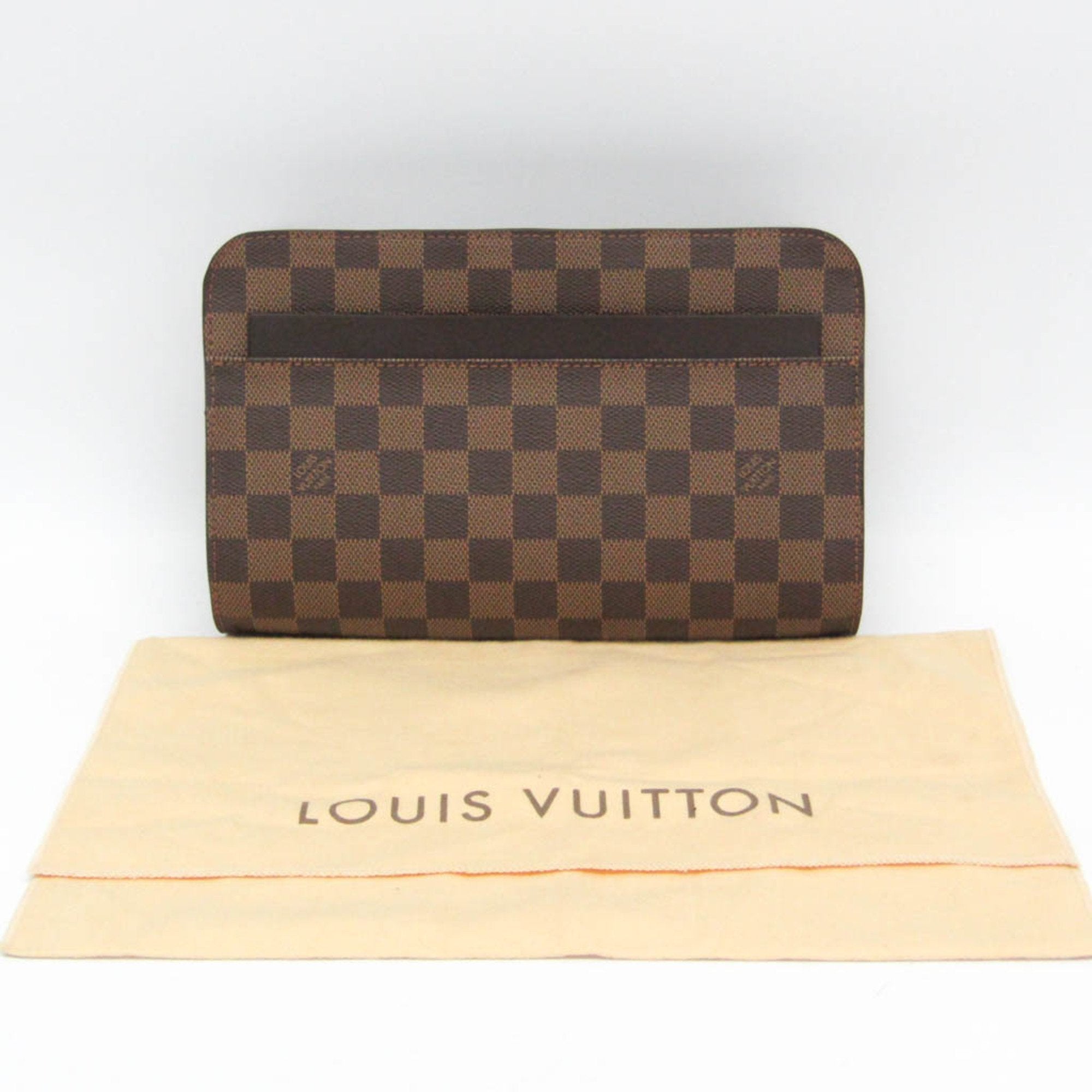 Louis Vuitton Monogram Canvas Brown Clutch Bags