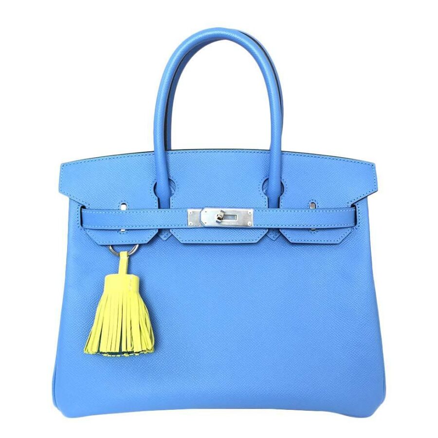 HermesBirkin 30 Bag Blue Paradise PHW | Studio Nafay