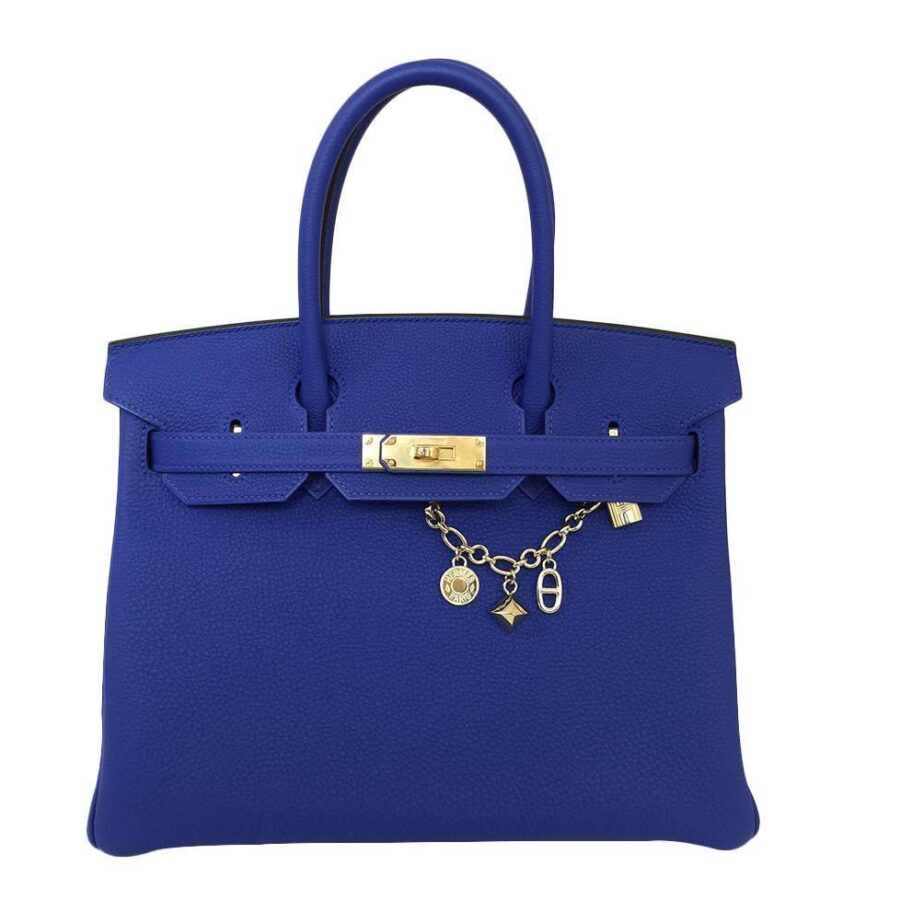 HermesBirkin 30 Bag Blue Electrique GHW | Studio Nafay