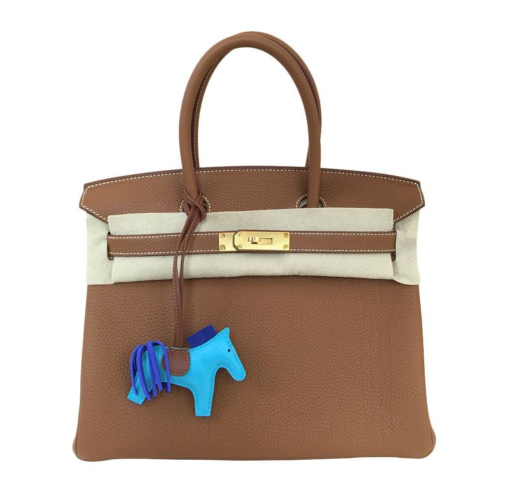 HermesBirkin 30 Gold Bag Togo Leather