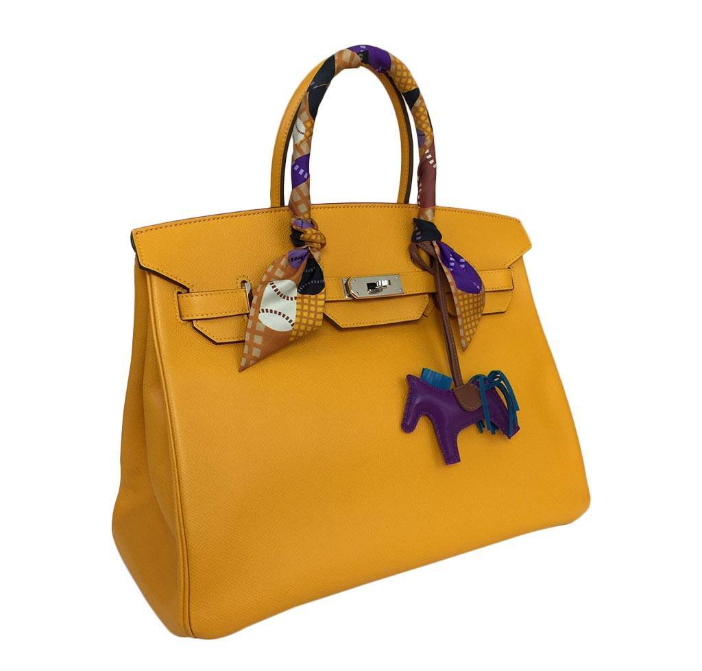 HermesBirkin Bag 35 Jaune Candy Collection