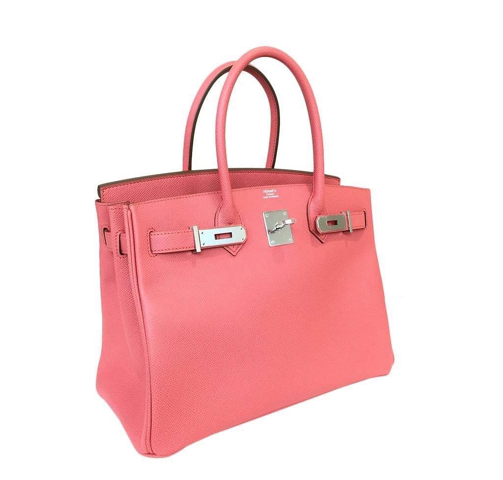 HermesBirkin 30 Bag Pink Flamingo PHW