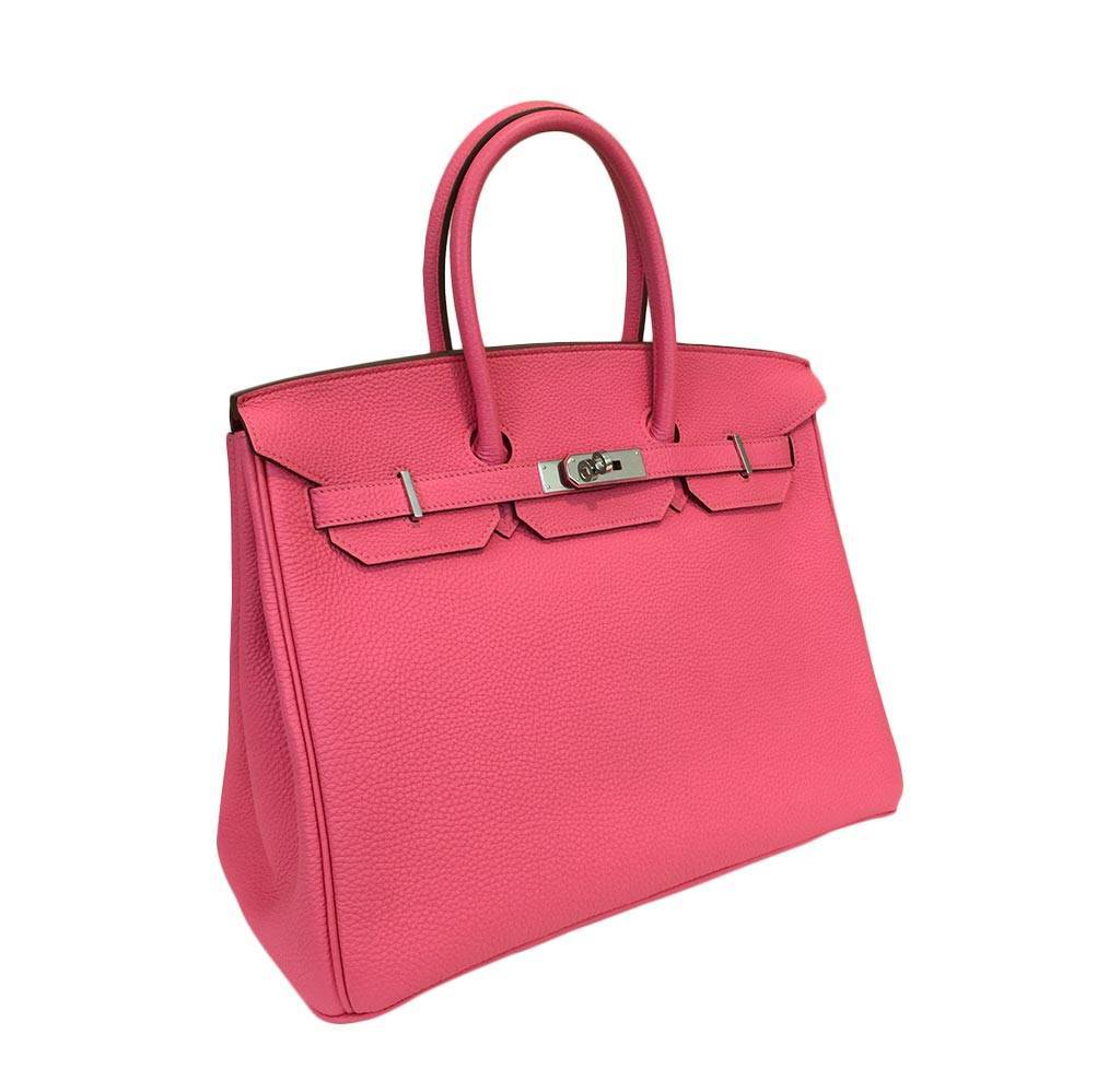HermesBirkin 35 Rose Lipstick PHW