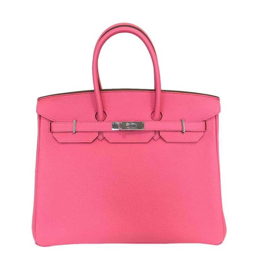 HermesBirkin 35 Rose Lipstick PHW | Studio Nafay