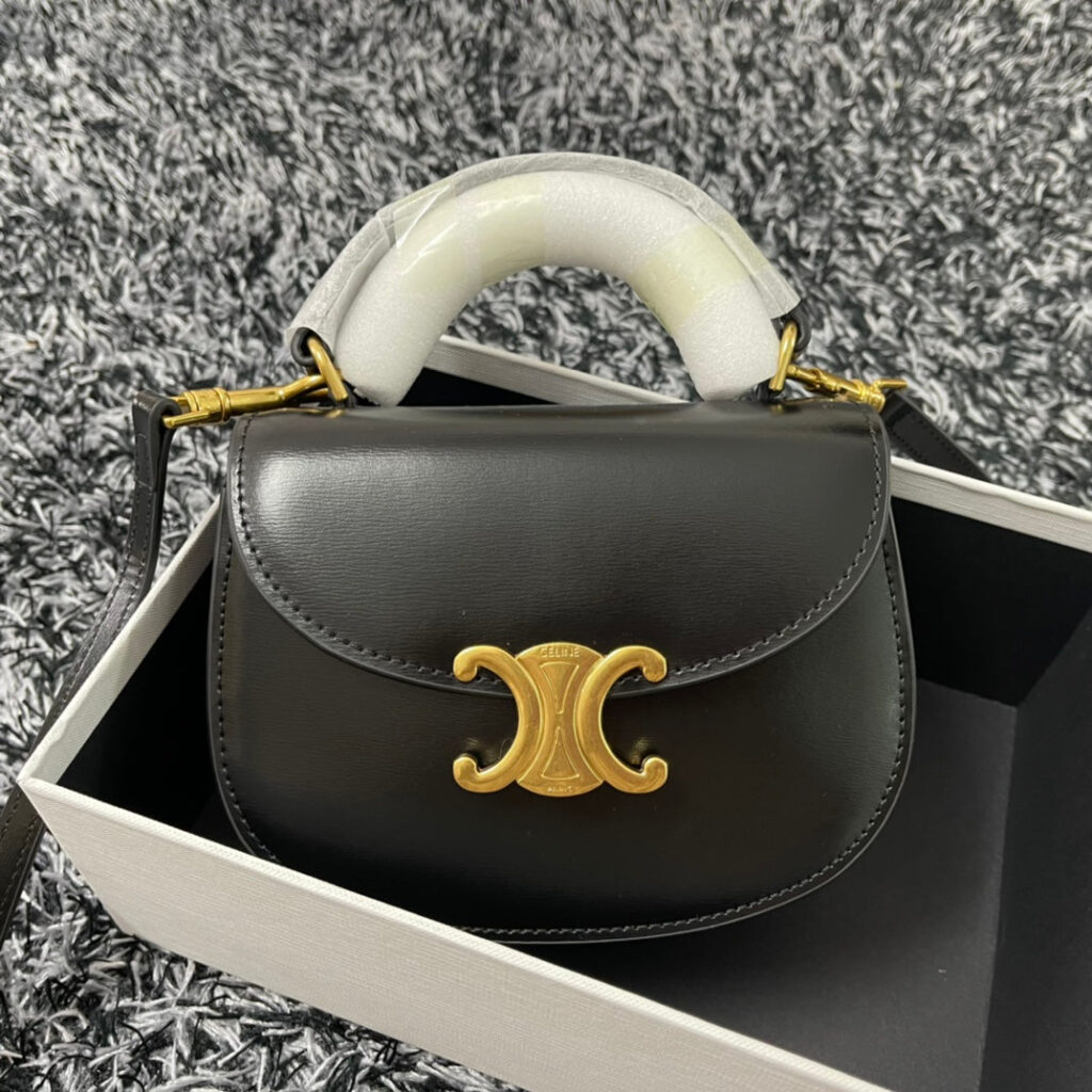 BESACE TRIPHOME 17 CALFSKIN BLACK - Product Image 2