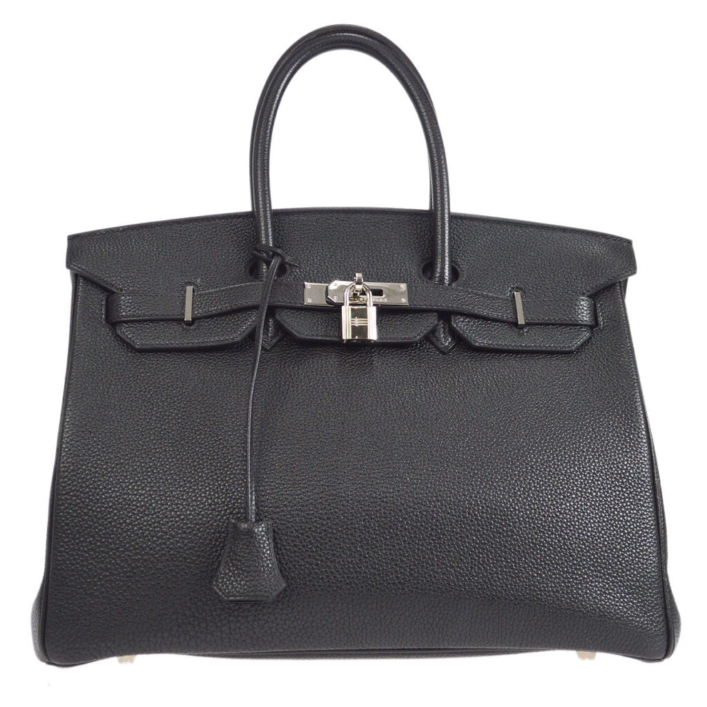 HERMES BIRKIN 35 Handbag Black Veau Crispe Togo - Product Image 2