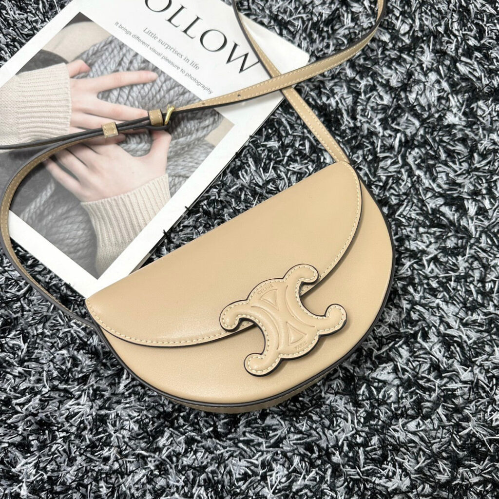 BESACE TRIPHOME 23 BEIGE CREAM CALFSKIN - Product Image 2
