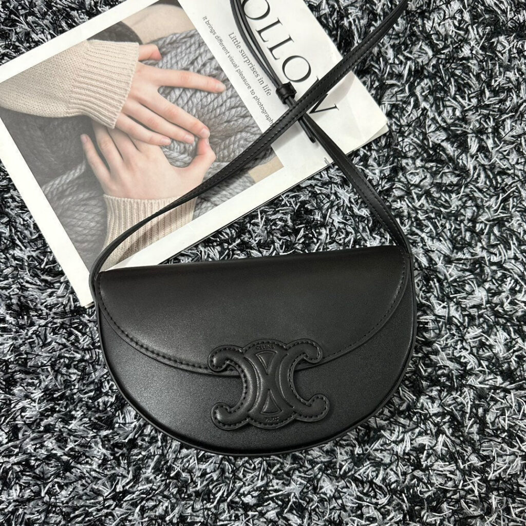 BESACE TRIPHOME 23 BLACK CALFSKIN - Product Image 2